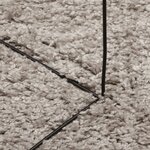 vidaXL Tapis shaggy PAMPLONA poils longs moderne beige 200x280 cm