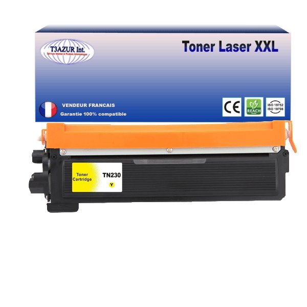 Toner Brother compatible MFC-9120CN, MFC-9320CW,  TN-230 Jaune - T3AZUR