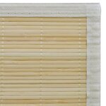 vidaXL Tapis en bambou naturel à latte rectangulaire 120 x 180 cm
