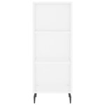 vidaXL Buffet haut Blanc 34 5x34x180 cm Bois d'ingénierie