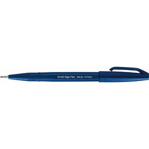 Stylo feutre brush sign pen ses 15  bleu nuit x 10 pentel arts