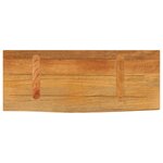 vidaXL Dessus de table à bord vivant 70x20x3 8 cm bois massif manguier