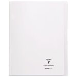 Cahier KOVERBOOK piqûre 96 pages seyès 90 g  couverture pp protège cahier rabat incolore  24 x 32 cm CLAIREFONTAINE