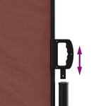 vidaXL Auvent latéral rétractable marron 220x1000 cm