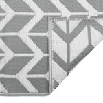 vidaXL Tapis d'extérieur Gris 160x230 cm PP