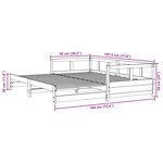 vidaXL Lit de jour et lit gigogne et matelas 90x190 cm bois pin massif