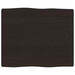 vidaXL Dessus de table bois massif traité bordure assortie