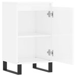vidaXL Buffets 2 Pièces blanc brillant 40x35x70 cm bois d'ingénierie