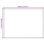 vidaXL Tapis de tente vert clair 300x400 cm PEHD