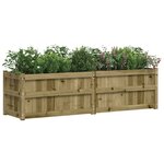 vidaXL Jardinière 180x50x50 cm bois de pin imprégné