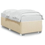 vidaXL Cadre de lit Crème 80x200 cm Tissu