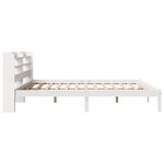 vidaXL Cadre de lit sans matelas blanc 200x200 cm bois massif de pin