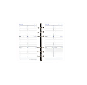 Recharge Agenda Organiseur Timer 17 HORIZ FR 10 x 17 cm Quovadis