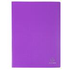 Protège-documents En Polypropylène 5/10e Opak Pochettes Cristal 80 Vues - A4 - Violet - X 10 - Exacompta