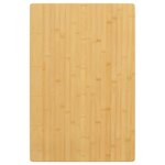 vidaXL Dessus de table 60x100x1 5 cm bambou