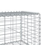 vidaXL Panier gabion avec couvercle 600x100x50 cm fer galvanisé
