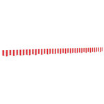 vidaXL Tissu de remplacement de cantonnière d’auvent rouge blanc 4 m
