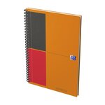 Notebook spiralé couverture rigide B5 160 Pages Ligné 6mm orange OXFORD