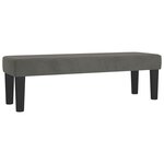 vidaXL Sommier à lattes de lit et matelas Gris foncé 140x200cm Velours