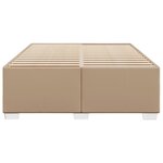 vidaXL Cadre de lit Cappuccino 140x190 cm Similicuir