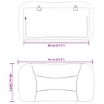 vidaXL Coussin de tête de lit cappuccino 80 cm similicuir