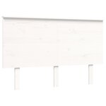 vidaXL Cadre de lit avec tête de lit blanc 120x200 cm bois massif