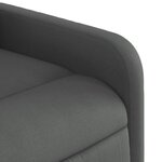 vidaXL Fauteuil inclinable Gris foncé Tissu