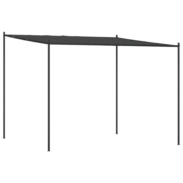 vidaXL Belvédère anthracite 3x3 m 180 g/m² tissu et acier