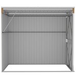 vidaXL Abri de jardin mural Marron 118x194x178 cm Acier galvanisé