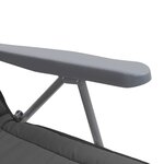 vidaXL Chaises pliables de jardin avec coussins lot de 2 Gris