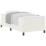 vidaXL Cadre de lit Crème 80x200 cm Tissu côtelé