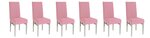 Housse de chaise extensible 23 x 18 x 18 cm - Rose