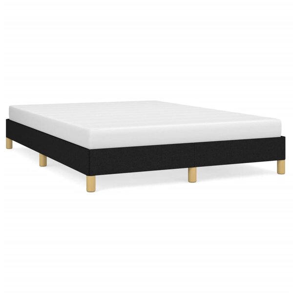 vidaXL Cadre de lit sans matelas noir 140x200 cm tissu