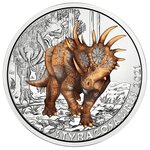 Pièce de monnaie 3 euro Autriche 2021 – Styracosaure