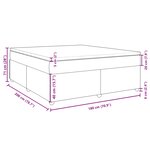 vidaXL Sommier à lattes de lit avec matelas Noir 180x200 cm Tissu