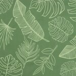 vidaXL Coussin de palette motif de feuilles 70x40x12 cm tissu