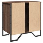vidaXL Armoire lavabo de salle de bain chêne marron 60x35x60 cm
