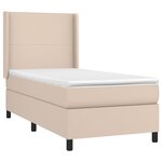vidaXL Sommier à lattes de lit matelas et LED Cappuccino 80x200cm