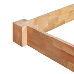 vidaXL Cadre de lit sans matelas bois de chêne massif 120x200 cm