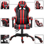 vidaXL Chaise de jeu Rouge Similicuir