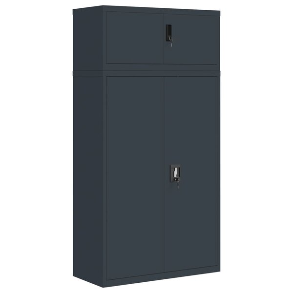 vidaXL Classeur anthracite 90x40x180 cm Acier