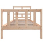 vidaXL Cadre de lit Bois de pin massif 100x200 cm