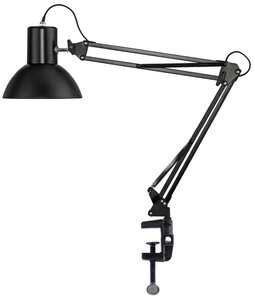 Lampe de bureau LED SUCCESS 66 Pince et Socle sans Ampoule Noir UNILUX