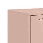 vidaXL Buffet rose 68 5x39x72 cm acier laminé à froid