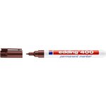 Marqueur Permanent 400 Marron Pointe Fine 1 mm x 6 EDDING