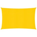 vidaXL Voile d'ombrage 160 g/m² rectangulaire jaune 5x7 m PEHD