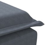 vidaXL Chaise longue de massage avec traversin gris foncé velours