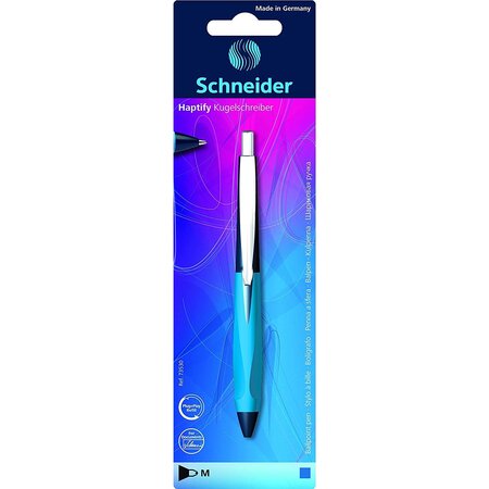 Stylo à bille haptify assorti blister 1 pièce schneider