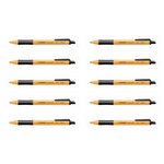 Stylo bille rétractable pointball tracé 0 5 mm noir x 10 stabilo