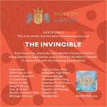 Pièce de monnaie en Argent 1000 Francs g 62.2 (2 oz) Millésime 2024 Stanislaw Lem Master of Science Fiction INVINCIBLE